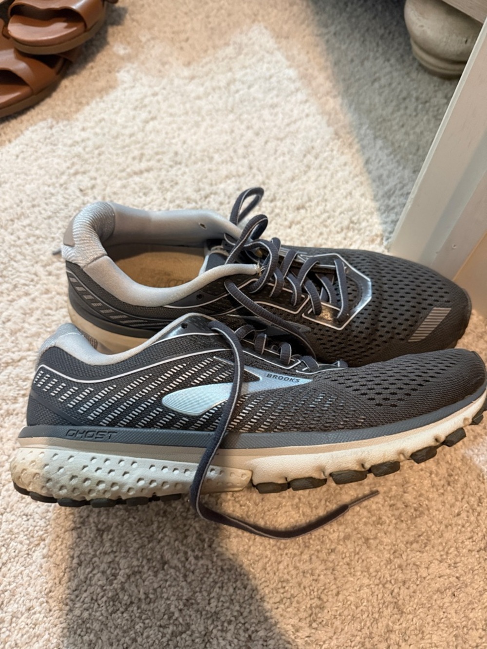Brooks Ghost WOMENS (ha) Running Shoes - Dark Gray with Light Gray Accents
